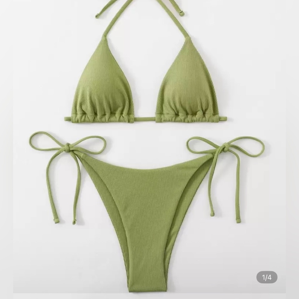 SHEIN Olive Green Bikini Set